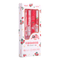 Strawberry Limited Series Gel Pen Set (4 Pcs)