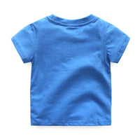 T-Shirt d'été à manches courtes pour enfants, haut à manches mi-longues, nouveau requin