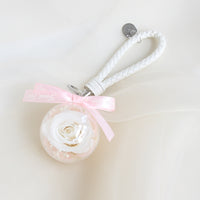 Eternal Rose Wristlet Keychain Car Bag Hanging Ornament Gift