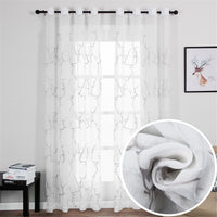 Cortinas bordadas con balón de fútbol para habitación infantil