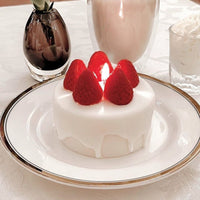 Strawberry Cake Shape Scented Candle