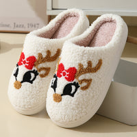 Zapatillas peludas navideñas