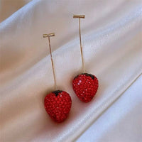 Red Strawberry Earrings