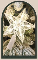 Christmas Tree Top Star Transparent With Lights