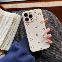 Gilding Small Heart Mobile Phone Shell