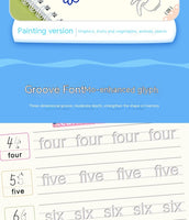 Groove Copybook Student Training Pen Control Magic Calligraphy Practice Board