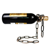 Casier à vin suspendu à chaîne en métal