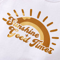 Romper Shorts Headscarf Baby Three-piece Set