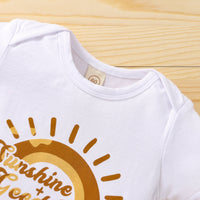 Romper Shorts Headscarf Baby Three-piece Set