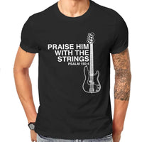 Psalm 150:4 Guitar T-shirt (Mens)