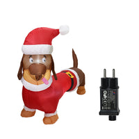 Decoración inflable de la iluminación del oso de la Navidad del perro el 1.2m de la Navidad