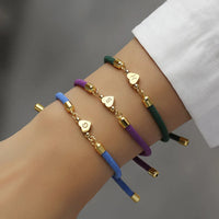 Titanium Steel Heart-shaped 26 Letters Heart-shaped Accessories Milan Bracelet
