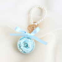 Eternal Rose Wristlet Keychain Car Bag Hanging Ornament Gift