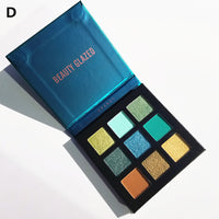 Beauty Glazed 9-colors Eyeshadow Palettes Solar System Planets