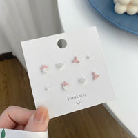 Strawberry Heart Star Delicate Resin Stud Earrings