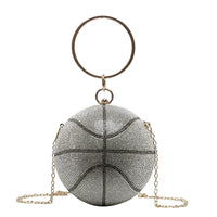 Soccer and Basketball Shape Jewel Chain Handbags