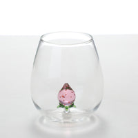 Creative Three-dimensional Animal And Plant Shape Milk Juice Glass Cup