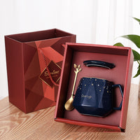 Ceramic Mug With Lid & Spoon Gift Box Sets