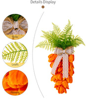 Carrot Wreath With Lights