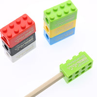 Plastic Building Block Shaped Pencil Sharpener