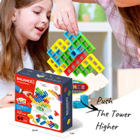 Jeu de puzzle d'équilibrage de tour Tetra Block