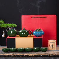 Simple Ceramic Kung Fu Tea Set Gift Box