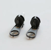 Creative fun zipper earrings