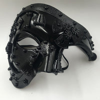 Demi-masque de fête de mascarade d'Halloween Steampunk