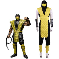 Mortal Kombat Scorpion Scorpion Lézard Cos Costume Samouraï