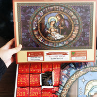 Puzzle de calendrier de l'Avent de Noël en papier