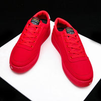 Zapatos de lona con estampado de amor para mujer y hombre, zapatos planos con cordones, informales, deportivos, para amantes, Día de San Valentín
