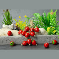 Colorful Strawberry Wood Beads