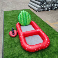 Pineapple Strawberry Mesh Fabric Recliner Pool Float