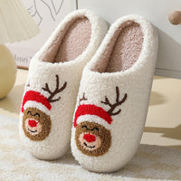 Zapatillas peludas navideñas