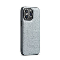 Two-in-one Magnetic Glitter Leather Wallet iPhone Case