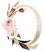 Personalized Floral Letter Jewelry Box