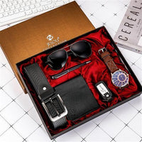 Watch Wallet Sunglasses Belt Gift Box Set (Mens)