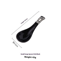 Dark Green Underglaze Porcelain Spoon Household Japanese Style Tableware Peacock Green Ceramic Small Spoon