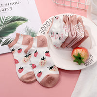 Embroidered Cartoon Boat Socks (10 Pairs)