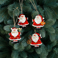 Santa Snowman Gingerbread Man Resin Ornaments