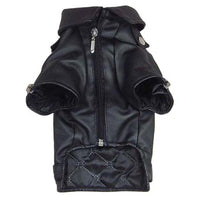 Leather Motorcycle Dog Spring Autumn Jacket