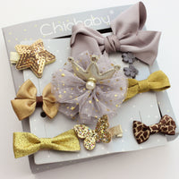 Baby Bows and Headband Set