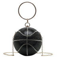 Soccer and Basketball Shape Jewel Chain Handbags