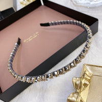 Bandeaux fins en diamant et cristal