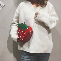 Strawberry Chain Crossbody Purse