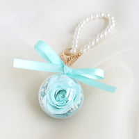 Eternal Rose Wristlet Keychain Car Bag Hanging Ornament Gift