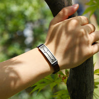 Cross Leather Bracelet
