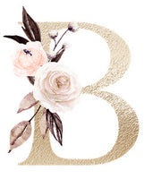 Personalized Floral Letter Jewelry Box