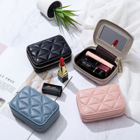 Rhombus Portable Portable Rouge à Lèvres Pack Mini Sac Cosmétique