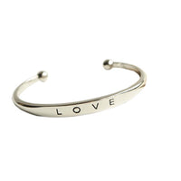 Love Cuff Bangle Bracelet